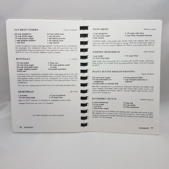 Vintage 1990s Cookbook Golden Years Society Fort McMurray Alberta Family Recipes - Picture 14 of 16
